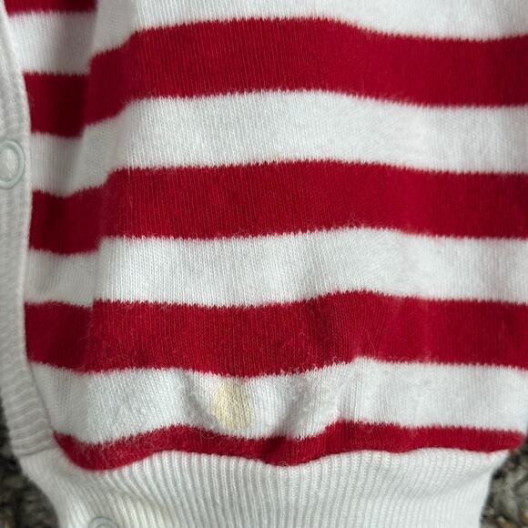 All Mine Cotton Collection Reindeer Christmas Romper 18 Months Red White - Picture 7 of 7